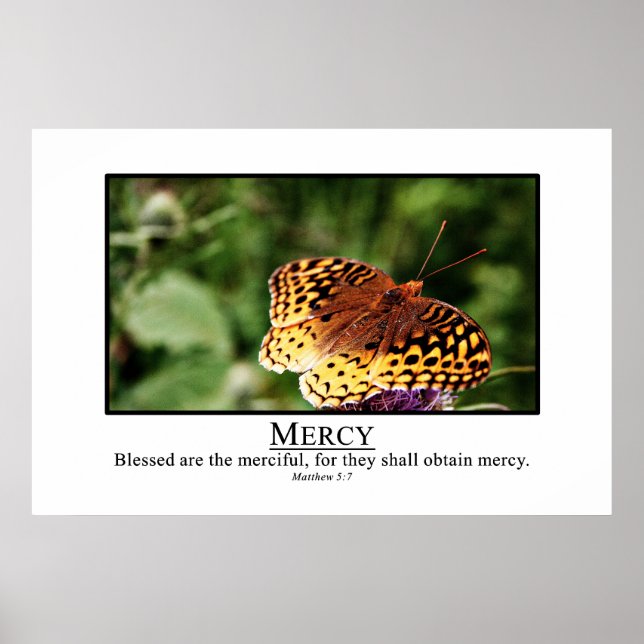 Välsignade är de barmhärtiga poster (Framsidan)