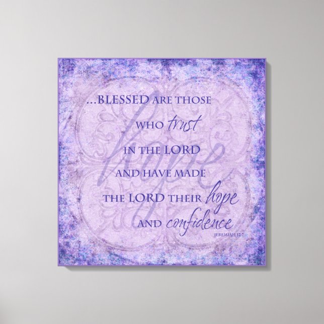 Välsignade är de som litar på Lord Canvas (Framsida)