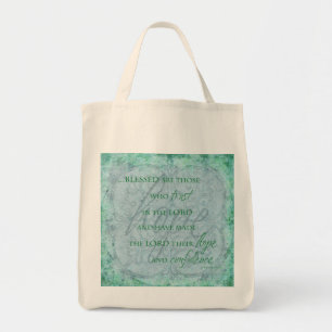 Välsignade är de som litar på Lord Tote Bag Tygkasse