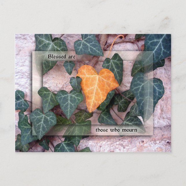 Välsignade är de som Mourn Vykort (Framsida)