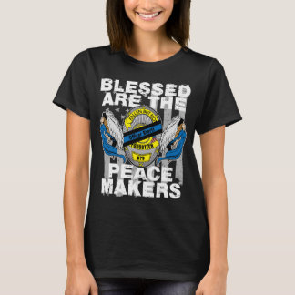 Välsignade är fredtillverkarna kommenderar Storti T Shirt