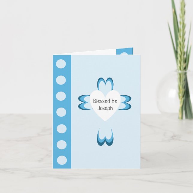 Välsignade baptisminbjudningar inbjudan (Framsida)