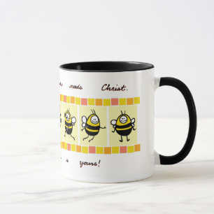 Välsignade Bee© det fattigt i ande Mugg