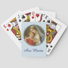 Välsignade jungfruliga Mary med den babyJesus Casinokort