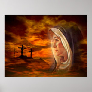 Välsignade jungfruliga Mary - mor av guden Poster