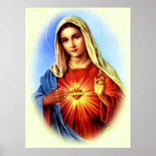 Välsignade jungfruliga Mary - mor av guden Poster