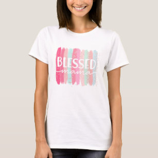 Välsignade Mamma Rosa Sakura Rainbow-penseldrag T Shirt