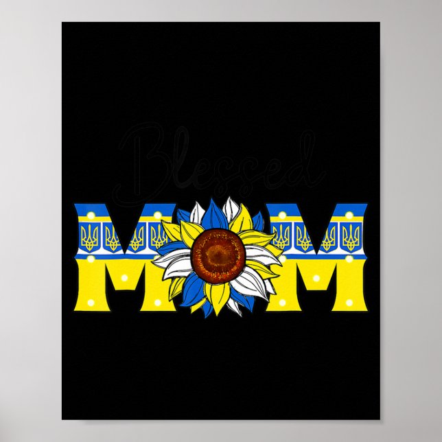 Välsignade Mamma Ukraina står tillsammans med Ukra Poster (Framsidan)