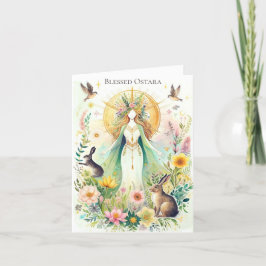 Välsignade Ostara Pagan Wiccan Vikta Helgkort