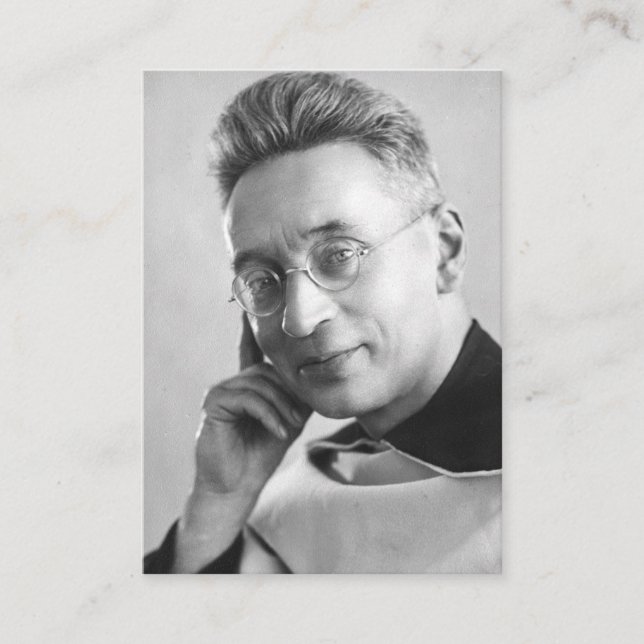 Välsignade Saint Titus Brandsma katolska Prayer Pr Placeringskort (Framsida)