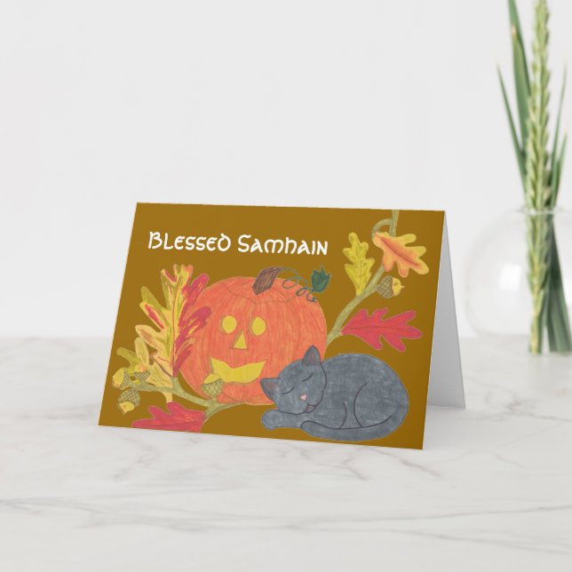 Välsignade Samhain Kort (Framsida)