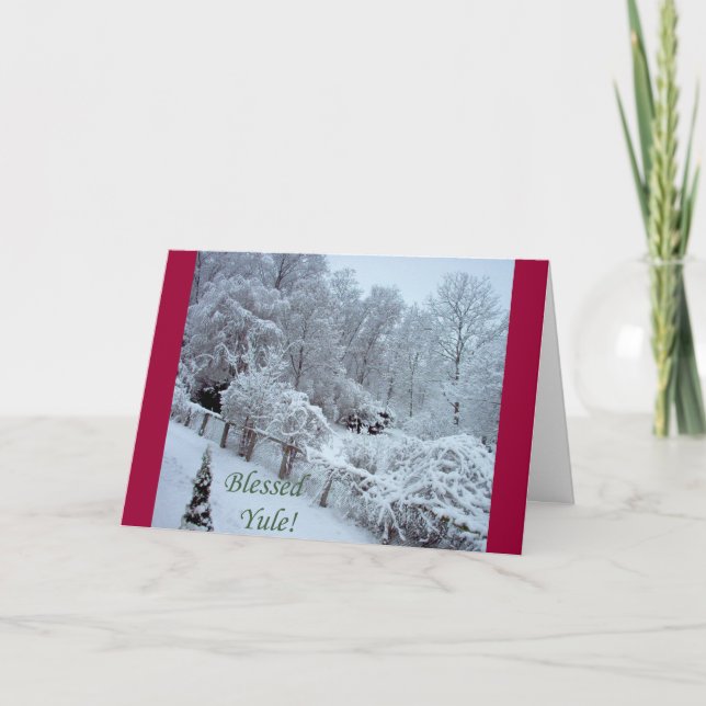 Välsignade Yule Helgkort (Framsida)