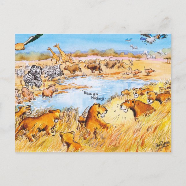 välsignar dig! vykort (Framsida)