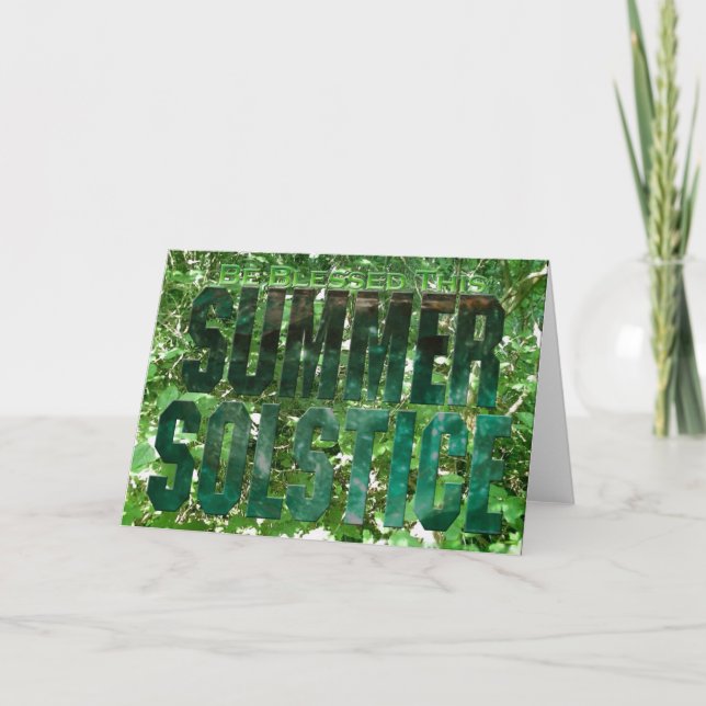 Välsignas denna sommarSolstice Kort (Framsida)