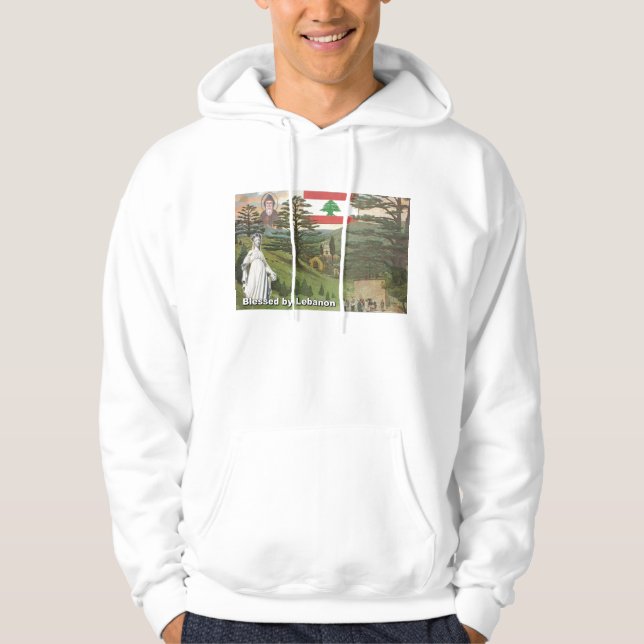 Välsignat av den Libanon hoodien Hoodie (Framsida)