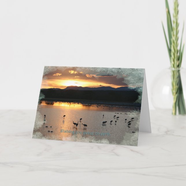 Välsignat av kranar helgkort (Framsida)