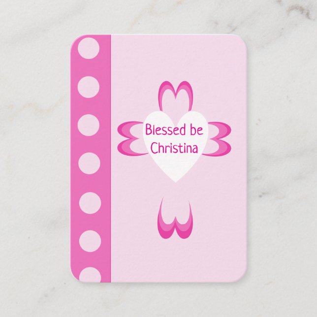 Välsignat baptism Prayer-kort (Framsida)