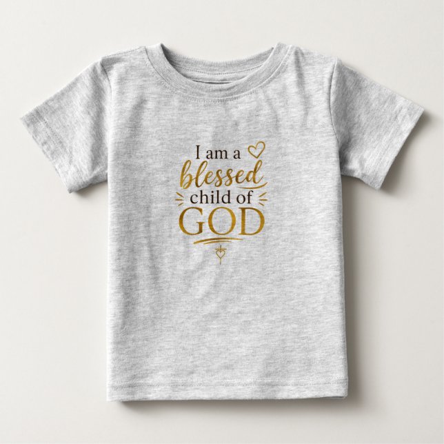 Välsignat barn av Gud  T Shirt (Framsida)