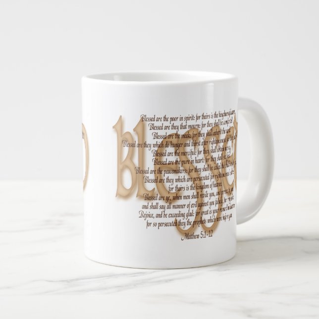 Välsignat - Beatitudes Jumbo Mugg (Framsida höger)