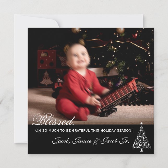 Välsignat det här Julhelgens fotokort Julkort (Framsida)