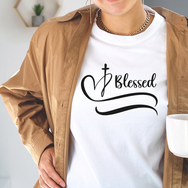 Välsignat hjärta och Kor T Shirt (Skapare uppladdad)