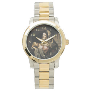 Välsignat jungfruligt Mary begynna barn Jesus - Armbandsur