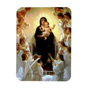 Välsignat jungfruligt Mary och spädbarnbarn Jesu Magnet
