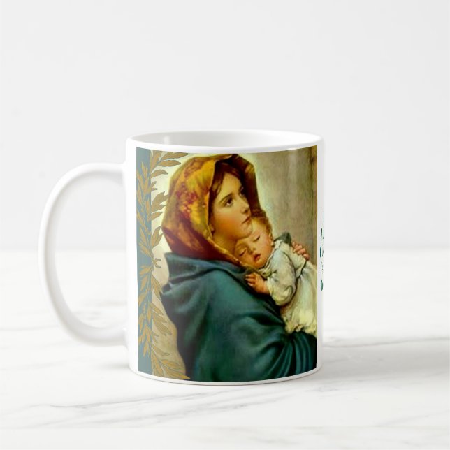 Välsignat morinnehav den barnJesus lövruskan Kaffemugg (Vänster)