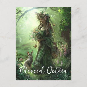 Välsignat Ostara-vykort Vykort