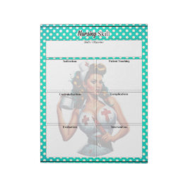 Välsignat Pinup Nurse_ Sjuksköterskekunskaper Anteckningsblock