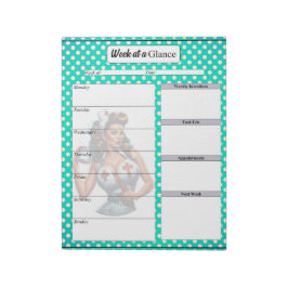 Välsignat Pinup Nurse _ Vecka i en snabbhet Anteckningsblock