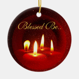 Välsignat var… julgransprydnad keramik