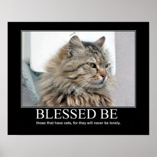 Välsignat var. Kattälskarekonstverk Poster