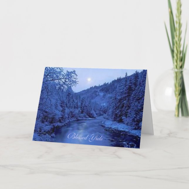 Välsignat Yule kort (Framsida)