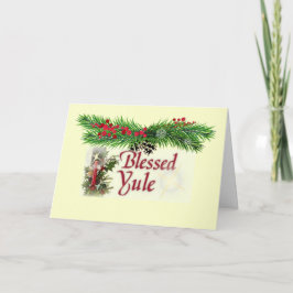 Välsignat Yule kort