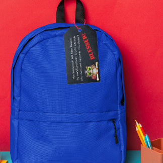 Välsignelse av Märkrn Backpacks Church Prayer Presentetikett