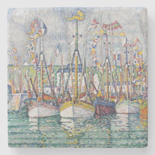 Välsignelse av tonfiskflottan på Groix, 1923 Stenunderlägg (Framsidan)