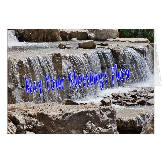 Välsignelse-skräddarsy för något tillfälle hälsningskort (Framsidan Horizontal)