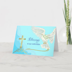 Välsignelse vid bekräftelse med Dove och Kor Kort
