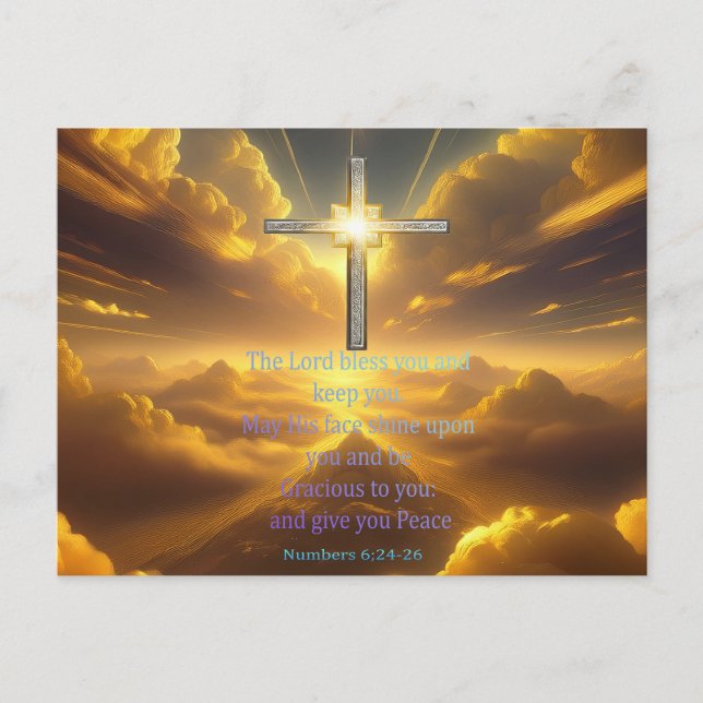 välsignelse vykort (Framsida)