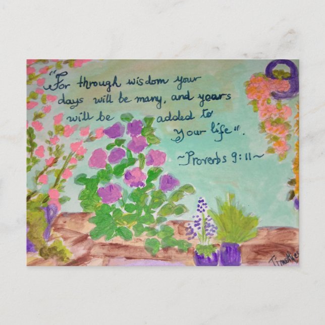 välsignelse vykort (Framsida)