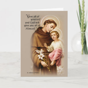 Välsignelsefestmåltid av St Anthony Kort