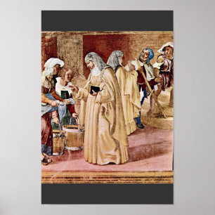 Välsignelsen av St. Clare vid lottoen Lorenzo Poster