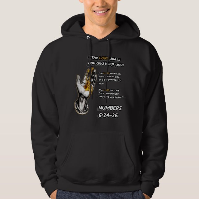 Välsignelsen - Herren - Kristna Hoodie (Framsida)