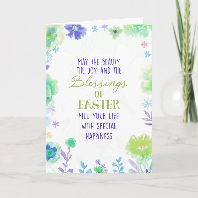 Välsignelser av påsken helgkort (Framsida)