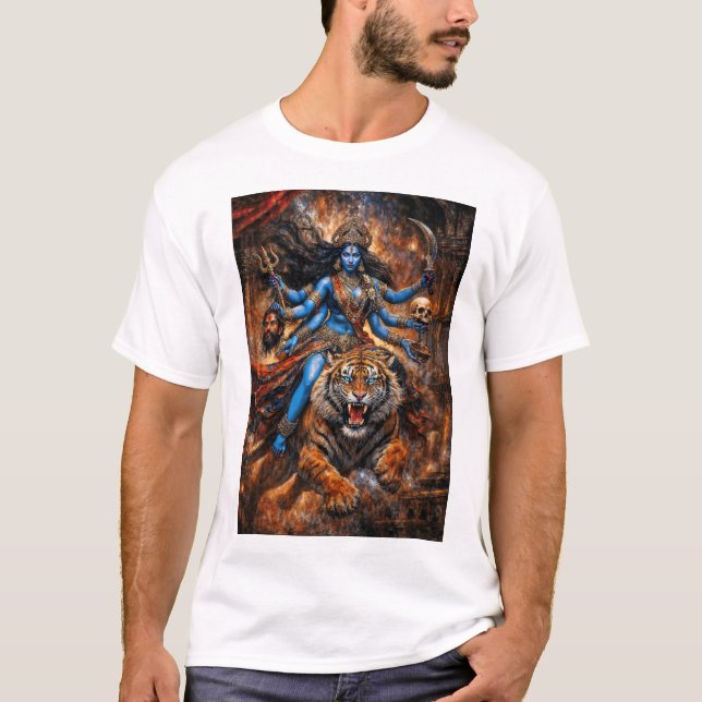 Välsignelser Gudinnan Kali T Shirt (Framsida)