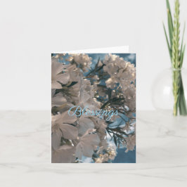 Välsignelser Naturliga Blommiga Klistermärken Inbjudan
