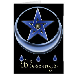 Välsignelsesymbol- & Pentagramkort Hälsningskort