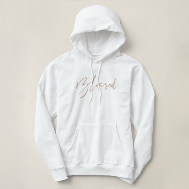 Välsignerad handskriven typografi t shirt (Design framsida)