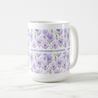 Välsignerad och starkt favoritad kaffemugg